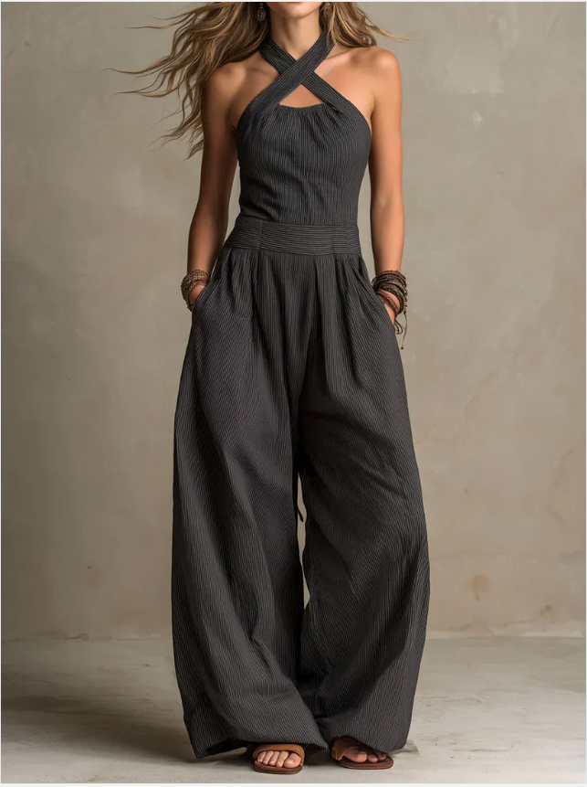 Bianca | Mono con un elegante escote cruzado