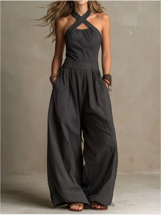 Bianca | Mono con un elegante escote cruzado
