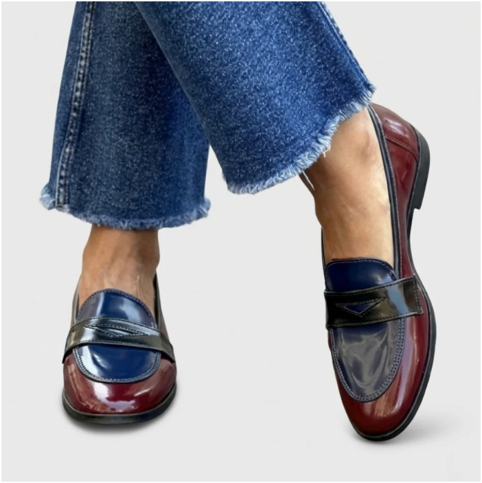 Claudia™ | Mocasines de contraste