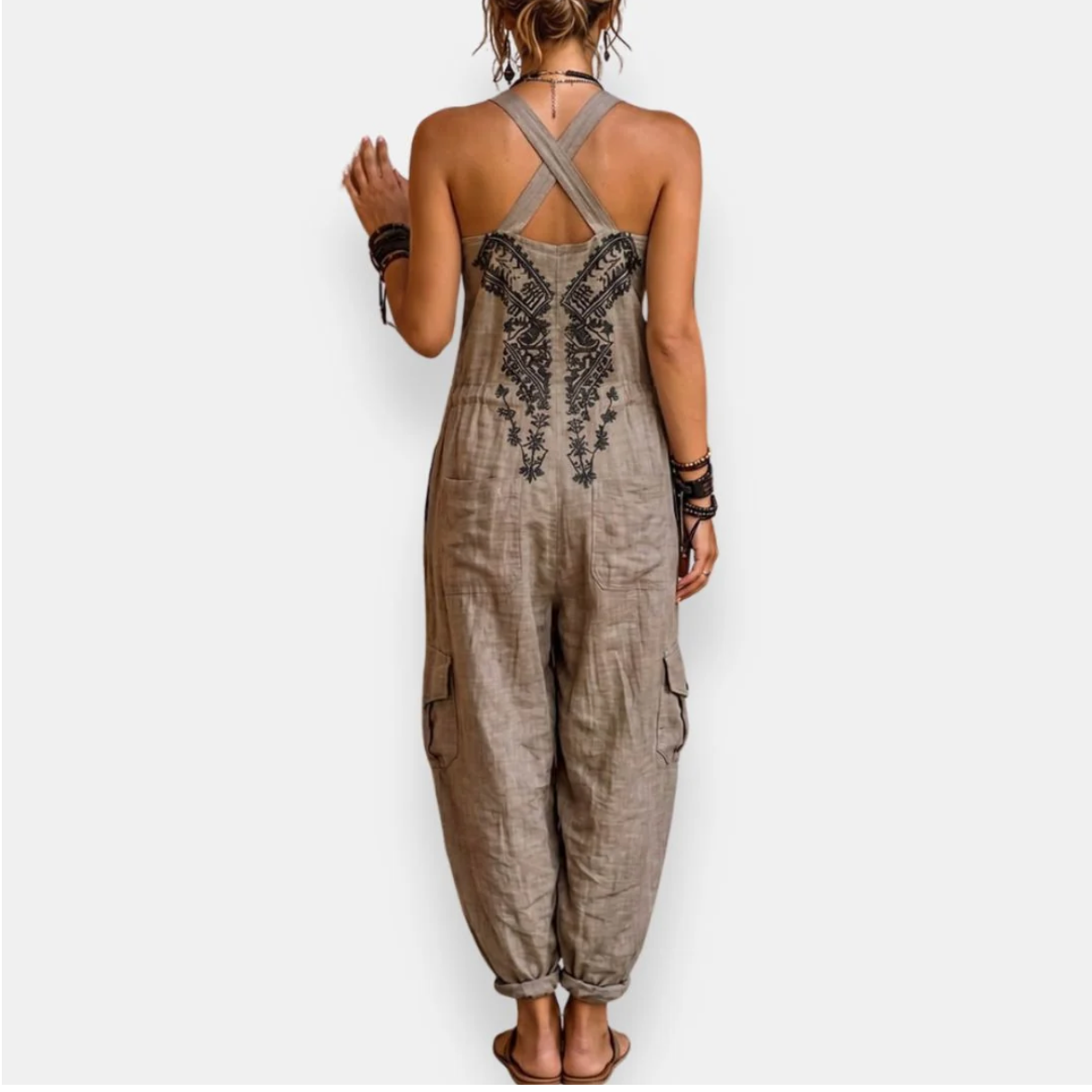 EMMA | MONO BOHO CON BOLSILLOS DE PARCHE