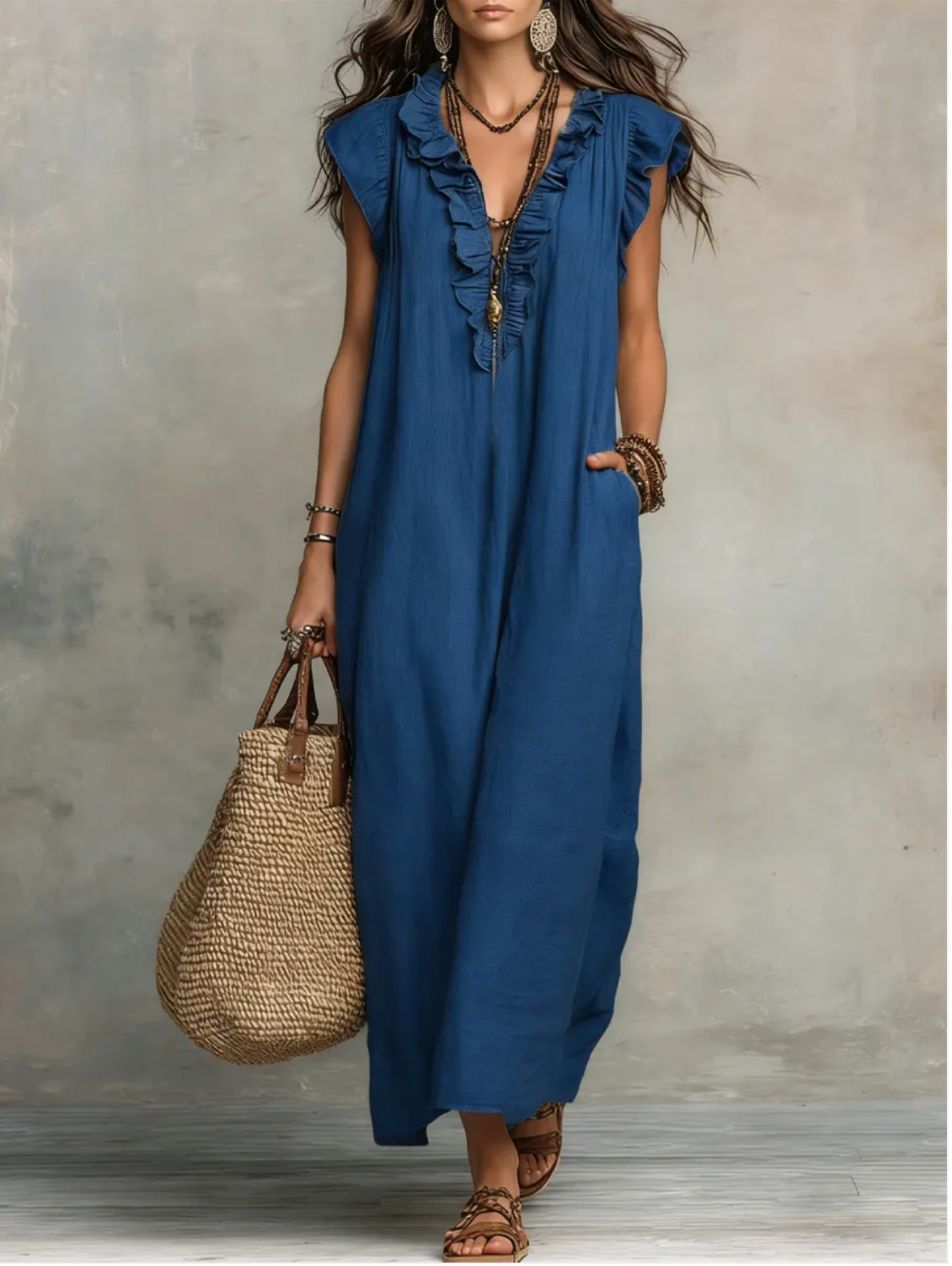 Cecilia | Elegante Vestido Maxi De Verano