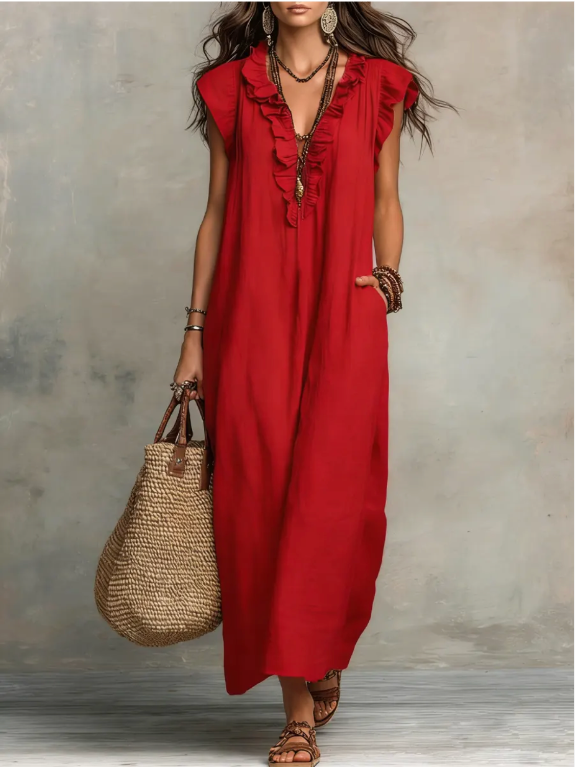 Cecilia | Elegante Vestido Maxi De Verano