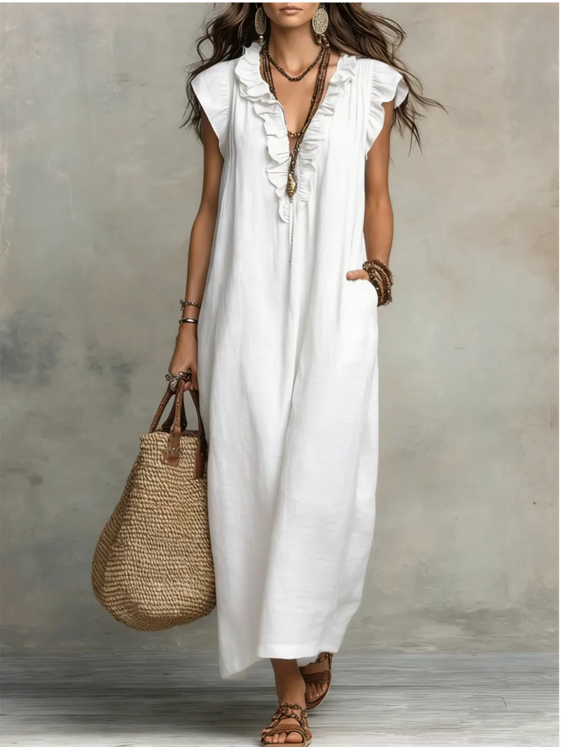 Cecilia | Elegante Vestido Maxi De Verano