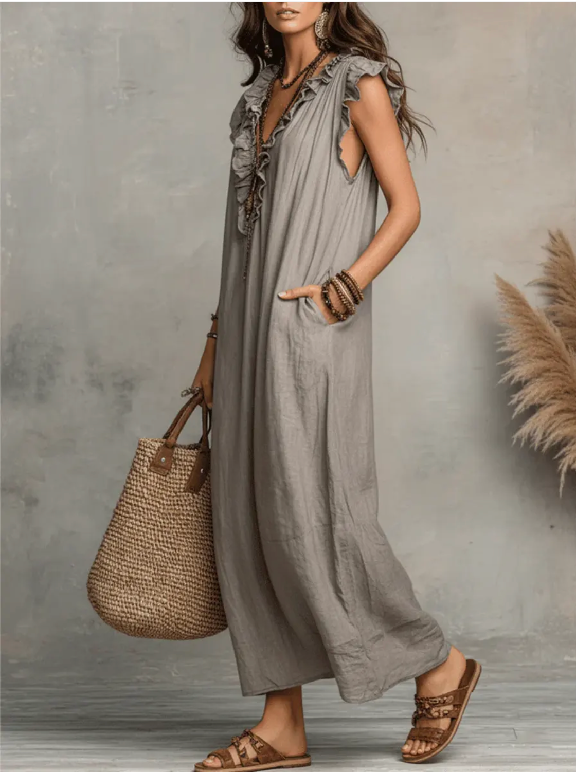 Cecilia | Elegante Vestido Maxi De Verano