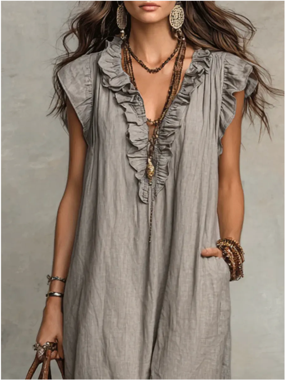 Cecilia | Elegante Vestido Maxi De Verano