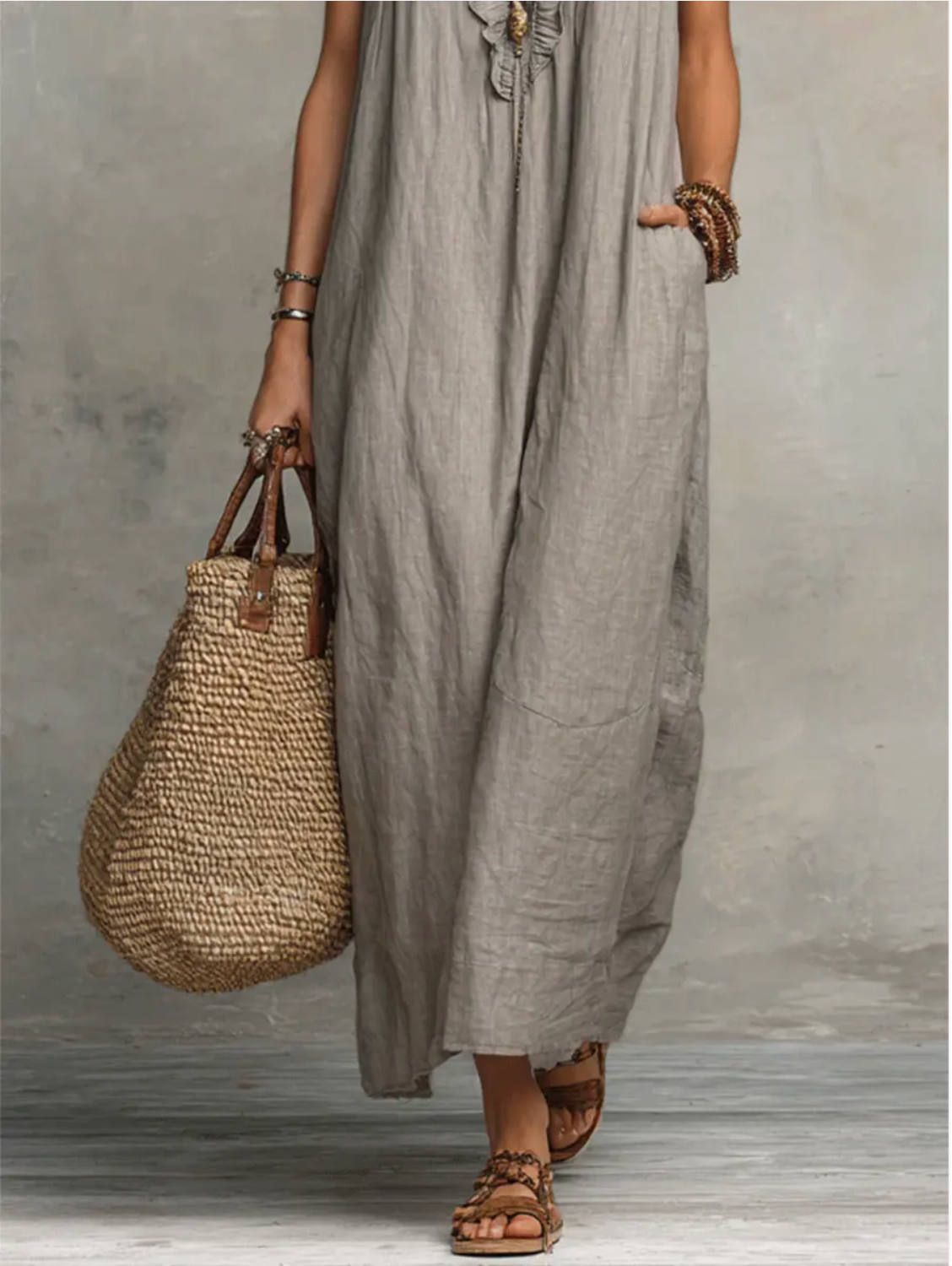 Cecilia | Elegante Vestido Maxi De Verano