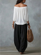 Paula™ | Set boho con pantaloni a palloncino