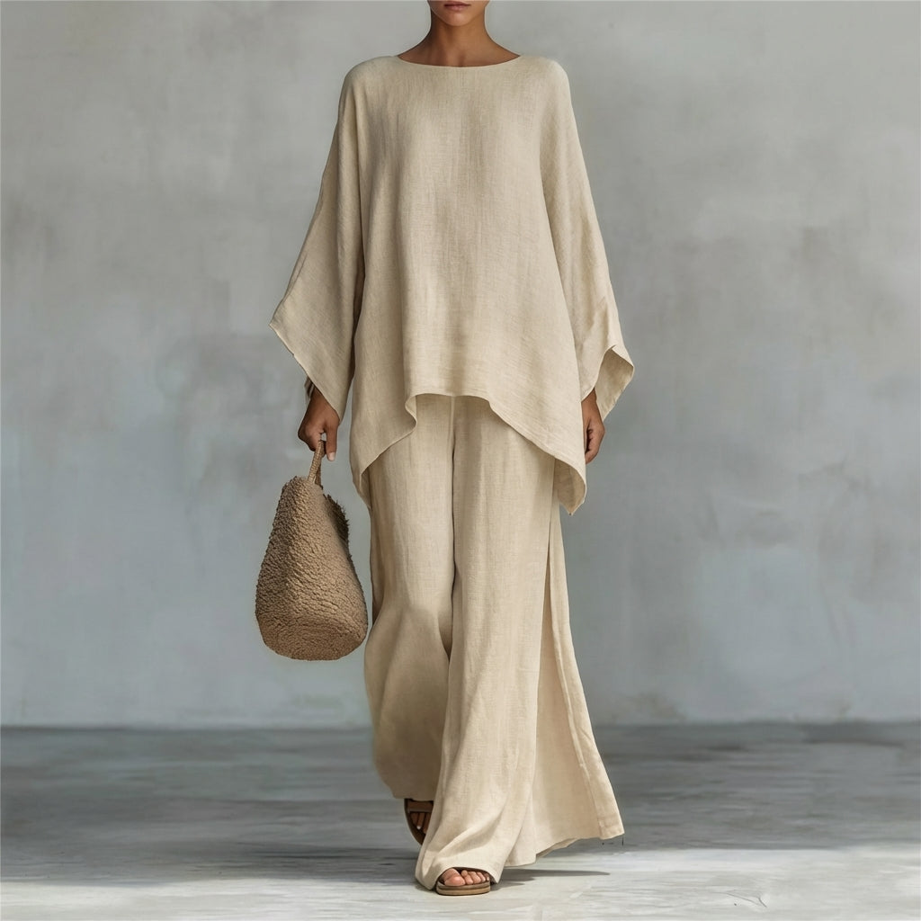 Christine | Completo a Due Pezzi con Maniche Lunghe e Pantaloni Larghi