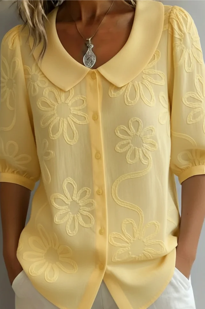 Elegante blusa floral