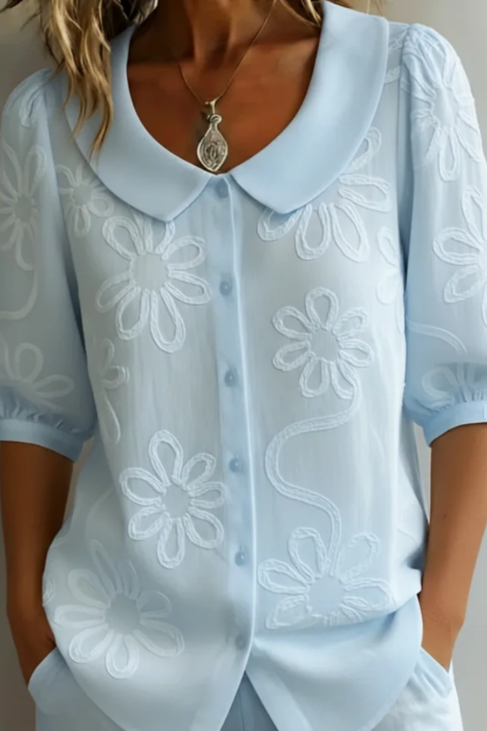Elegante blusa floral
