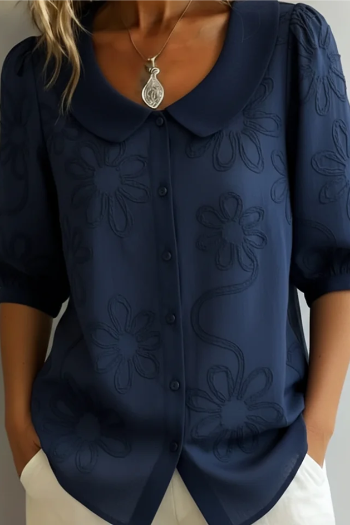 Elegante blusa floral