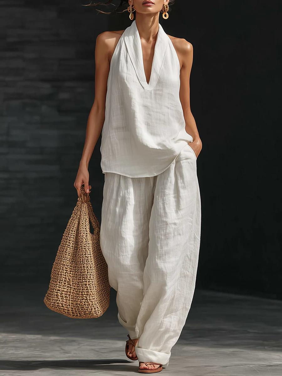 Zoë™ – Top senza maniche e pantaloni larghi