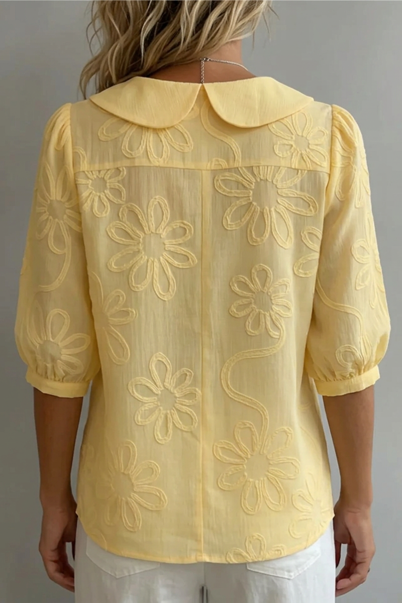 Elegante blusa floral